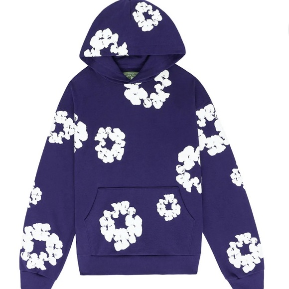 Denim Tears Other - Denim Tears Hoodie Purple & white flower